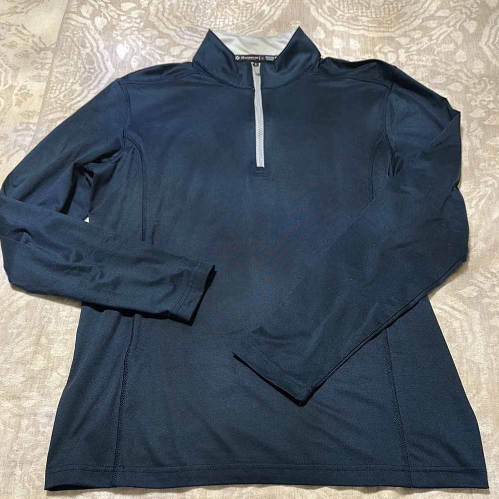 Southern Tide Blue Quarter-Zip Shirt